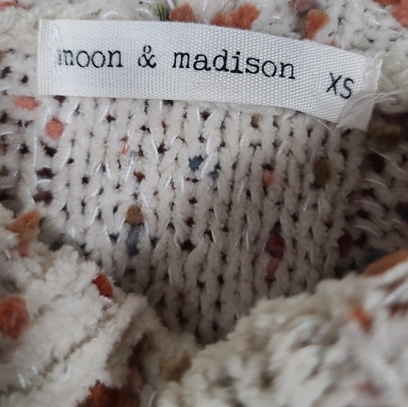 Moon & Madison Textured Dot Turtleneck Knit Sweater XS - Picture 6 of 8